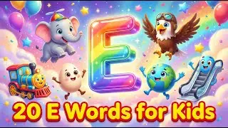 20 Letter E Words for Kids | Easy English Vocabulary with Pictures
