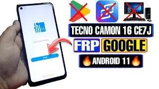 Tecno Camon 16 CE7J FRP Bypass Android 11 2023 | Tecno Camon 16 Google Account Bypass Without PC