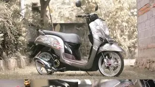 MODIFIKASI MOTOR SCOOPY NEW BABYLOOK (PEBRI) TERKEREN 2020 #380