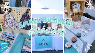 Studio Vlog // Preparing for a Craft Market // Craft Fair Booth // Small Business Studio Vlog