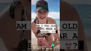 HI! 🤗 I&rsquo;M 62, AM I TOO OLD TO WEAR A BIKINI ? 👙 #oldisgold #over60 #bikini #beach #dance #age #old