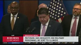 Gov. JB Pritzker says DHS has requested 100 troops to Illinois to protect ICE: Full speech