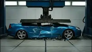 AI Crash Test 2: Car vs Hydraulic Press | Ultra Realistic Destruction
