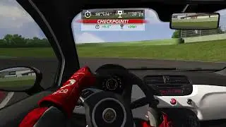 My Best Score In Time Attack Race -5018 With Abarth 500 EsseEsse Car - Imola Track 😍 #assettocorsa