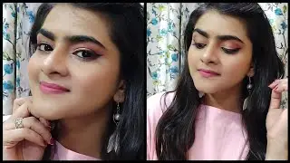 Cute Monochrome Pink makeup tutorial | Ria Das