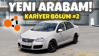 YENİ ARABAM İLE TAKSİCİLİK YAPARAK PARA KAZANIYORUM! BeamNG Kariyer Bölüm 2