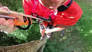 Caving - Single Rope Technique (SRT) Practice using Mitchell System, Tree Climbing - August 18, 2020
