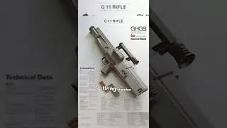A scifi gun ahead of its time. HK G11 caseless. #history #educational #scifi #military #weapons