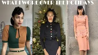What I wore over the holidays - 1940s style