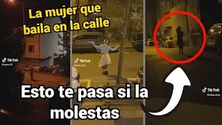 Mujer baila sola en la calle y AT4C4 a quien la vea