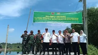 Kapolsek Medan Labuha mewakili mengikuti Upacara dan peninjauan lokasi TMMD di Kec. Medan Marelan