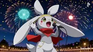 Raboot Fireworks night celebrate Happy birthday song