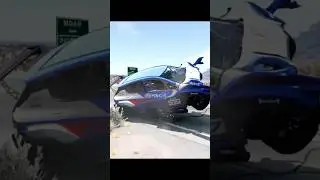 Car vs Bumpy Road #beamngdrive #beamngroleplay #beamngdrivecrashes #beamngopenbridgecrashes