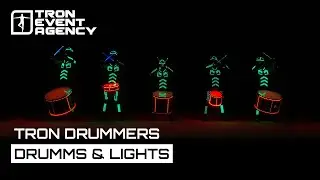 Tron Drummers LED Light Show