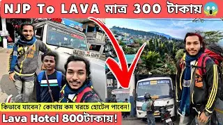 Njp To Lava মাত্র 300 টাকায়😱Lava Hotel 800টাকায়!|Offbeat Kalimpong Tour Vlog 2023