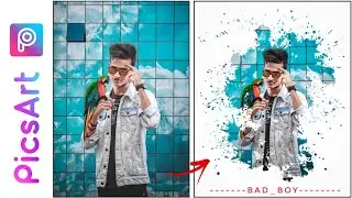 Picsart Splash Effect | Picsart Photo Editing Tutorial | Picsart Editing new style | Mobile Editing
