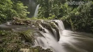 Tracking timelapse over Nandroya Falls, Wet Tropics World Heritage Area, North Queensland, Australia