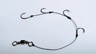 How to tie 4 Fishing Hooks on one line