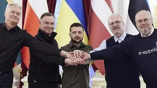 'We know this history': Polish and Baltic leaders reiterate support for Ukraine during Kyiv visit