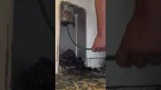 Nasty Wet Lint Drop &ndash; This Vent Was in Bad Shape. -#LintDragon #DryerVentCleaning #DryerVent