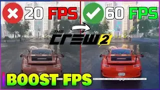 HOW TO FPS BOOST IN The Crew 2 / Lag FIX Best Settings✅ For Low End PC | 2023