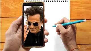 Akshay khanna drawing dhurandhar movie,  Step by step,  Outline Tutorial 
