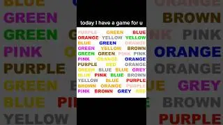 brain test/colour game/how attentive are you#entertainment#comedy#braintest#test#viral#views#trend