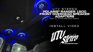 How to Install Polaris Ranger 1500 Front Overhead Speaker Adapters by UTV Stereo