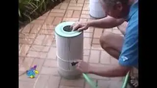 Efficient Cleaning Tool for Pool Filters and Easy to Use Cartridge Filter Cleaner called Aqua Comb