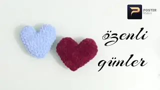 ❤️Kadife iple kalp anahtarlık yapımı ❤️ Sevgililer günü hediyeleri