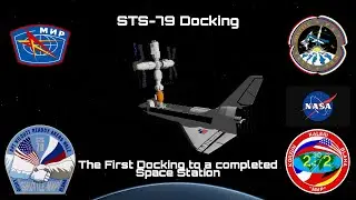 STS-79 Docking: First Docking to the complete Mir Space Station | Ced and Ross Space Agency