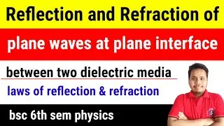 reflection and refraction of plane waves at plane interface between two dielectric media