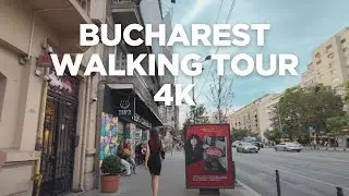 Bucharest, Romania - 4K Walking Tour - Universitate to Piata Victoriei