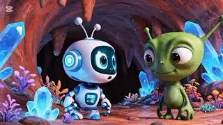Cute Robot&rsquo;s Adventure on Mars 🤖🚀 | ROBI & ZILO | 3D Cartoon Animation