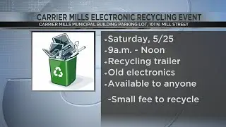 Carrier Mills to Host Electronic Recycling Event