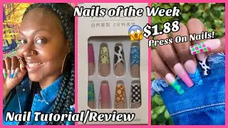😱Press on nails tutorial | Temu Haul | My best set yet | Review | How to apply press on nails
