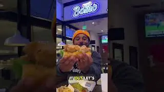 Bomb Sandwich: Spicy Fried Chicken Flavor Explosion! 🤯 #shorts #food #mukbang