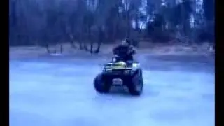 atv donuts on ice