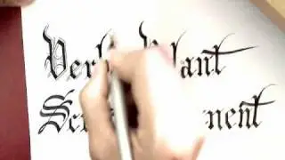 Gothic calligraphy - Calligraphie gothique II