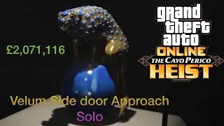 GTA 5 Cayo Perico Heist Panther Statue velum,Side Door Approach, Elite Challenge 