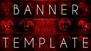 EPIC MASCOT BANNER TEMPLATE + FREE DOWNLOAD [GIMP] | raXo
