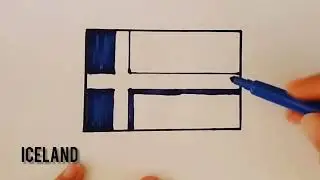How to draw|Iceland #howto #drawing #easydrawing 