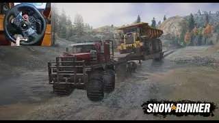 Перевозка гиганта Z2 ZIIZ 770 Coal Miner на Keny C-500 Twin Step | SnowRunner | Logitech G29
