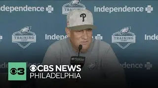 Eagles DC Vic Fangio holds press conference at training camp