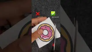 Perfect Donut cut 🍕✂️ Turn a rough Pizza cut into a flawless one! #diy #cuttinghacks #kertasputih