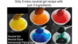 How to make neutral gel for cake|Homemade Neutral Gel Recipe|Gel icing for cake|Neutral Gel for cake
