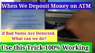 Bad Notes are Detected, When Deposit in ATM. Use this Trick #intamil #bank #atm