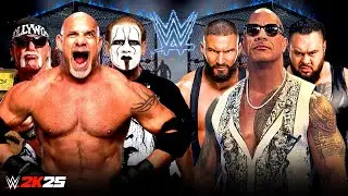 WWE Голдберг Стинг и Халк Хоган против Рока Брон Брейкер и Бронсон Рид - 12.06.2025