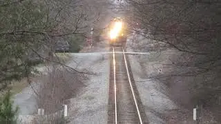 CSX ET44AH 3258 Leads B657-13 With An Epic Horn Show