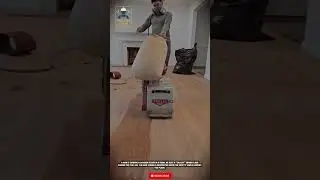 **Sanding Wooden Floors Using a Floor Sander Machine | Smooth & Even Results!** #toolmancrew #tools